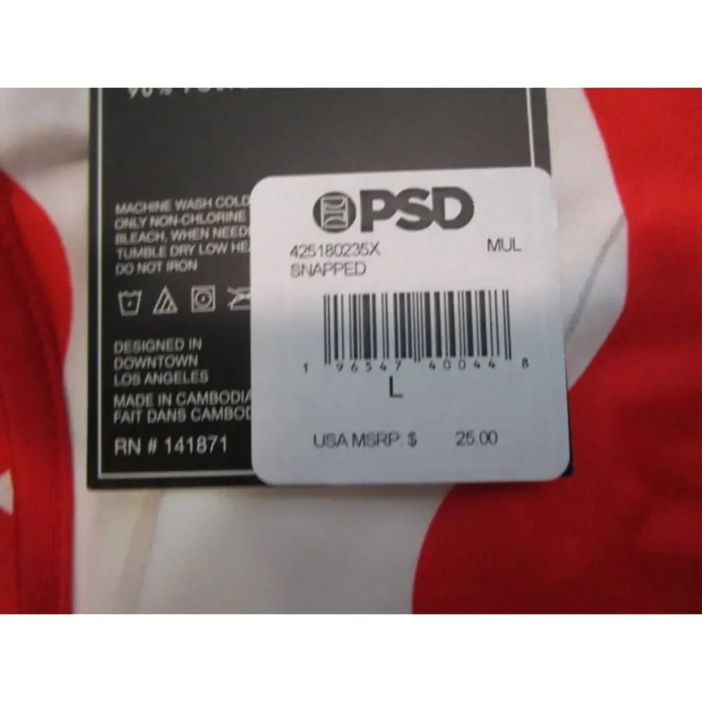 PSD Snapped X-Ray Pelvis Red Men's Large Underwear Boxer Briefs